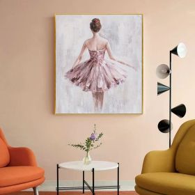 Hand Oil Pianting Ballerina fine art Dancer Handmade oil painting on Canvas female Ballet Artist Wall Art Living Room Bedroom Home Decor (Style: 05, size: 150x220cm)