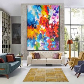Hand Oil Pianting Original abstract painting Large abstract painting Hand painted original art Contemporary Abstract art Extra large abstract wal (Style: 02, size: 150x220cm)