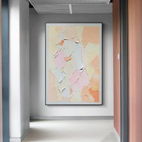 Simple Texture Painting Art Hand-painted Oil Painting Modern Wall Decor Gray Design Acrylic Paintings Wall Canvas Art Picture (size: 70x140cm)