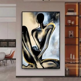 Handmade Nude Human Body Oil Paintings On Canvas Wall Art Decoration Modern Abstract Picture Home Entryway Living Room Bedroom Luxurious Decorati (Style: 01, size: 150x220cm)